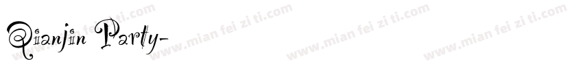 Qianjin Party字体转换